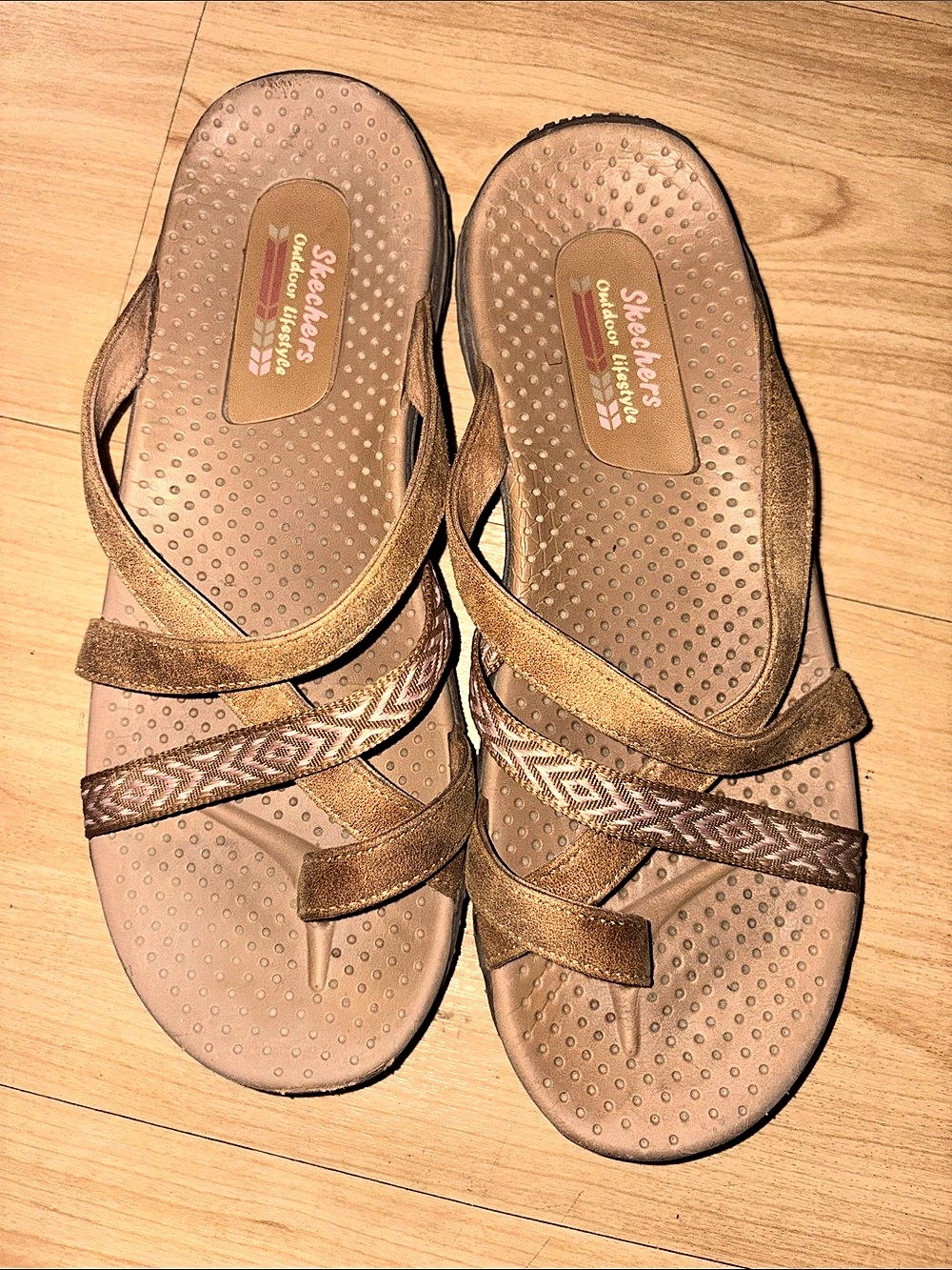 Skechers Outdoor Lifestyle Brown Thong Sandals